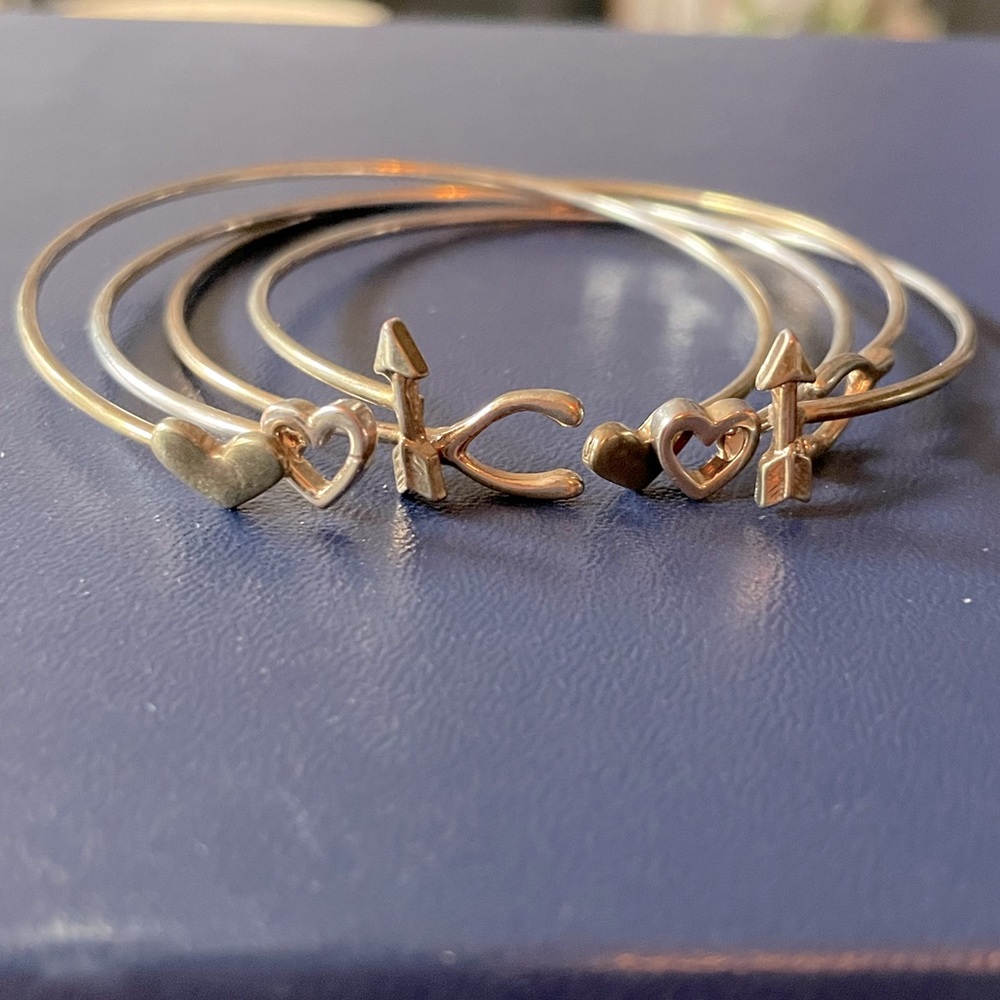 Stackable Gold Bangles